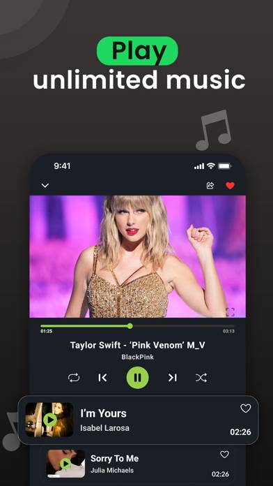 Music Player : Songs Streaming Capture d'écran de l'application #2