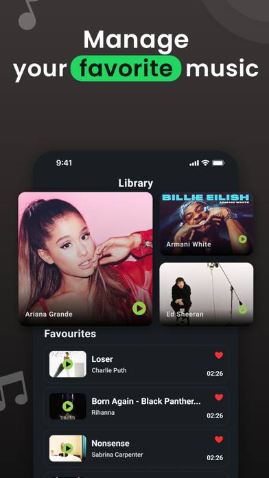 Music Player : Songs Streaming Uygulama ekran görüntüsü #3