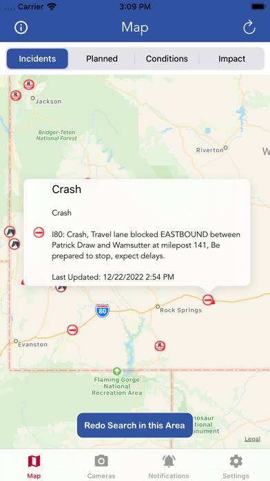 Wyoming Road Conditions App screenshot #4
