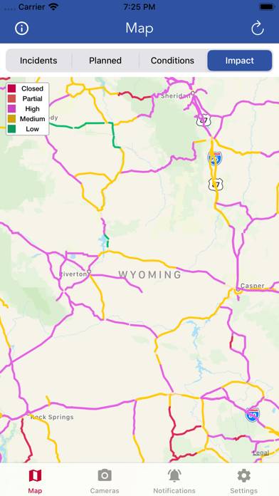 Wyoming Road Conditions App screenshot #5