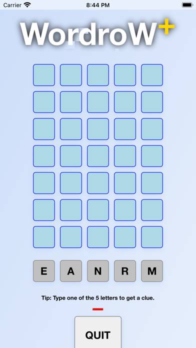 WordroW plus game screenshot