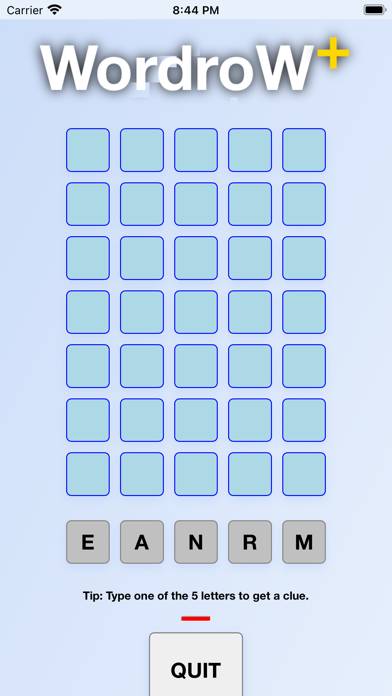 WordroW plus game screenshot