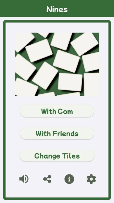 Nines / Mahjong tile game App screenshot #1