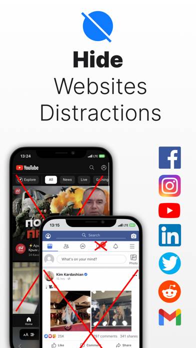 SocialFocus: Hide Distractions Capture d'écran de l'application #1