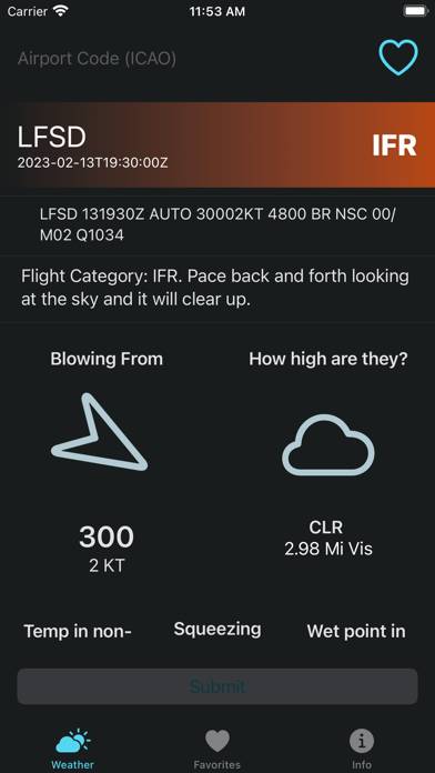 Metar Af App screenshot