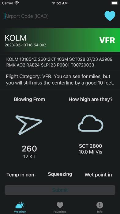 Metar Af App screenshot