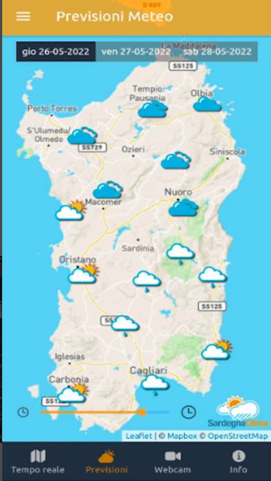 Sardegna Clima Pro Schermata dell'app