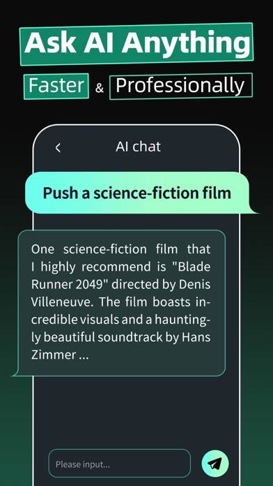Pure AI -Chat bot & AI Writing Capture d'écran de l'application