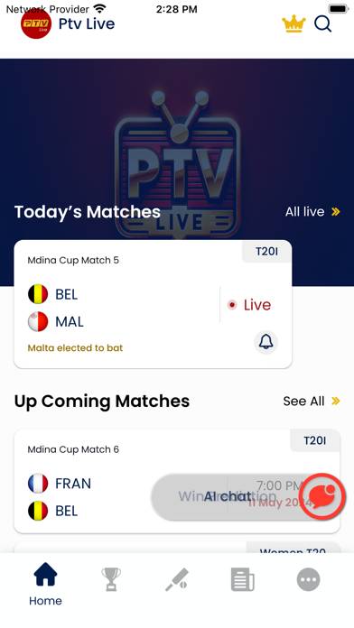 PTV Live - T20 WorldCup Live immagine dello schermo