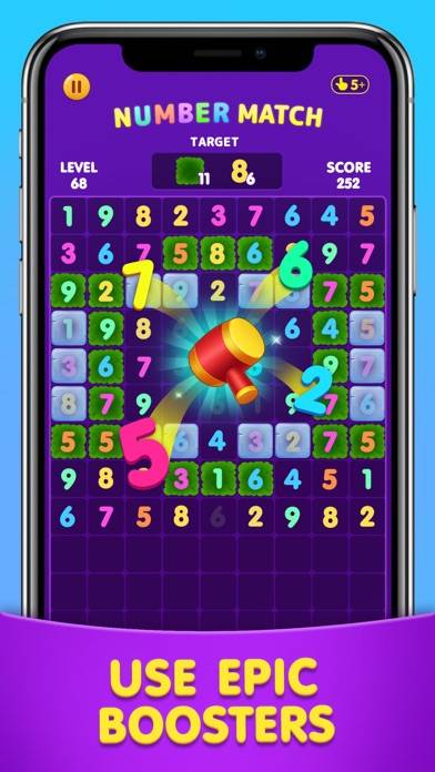 Number Match: Ten Crush Puzzle skärmdump av spelet