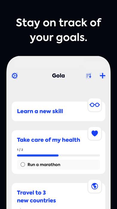 Gola: Goal Tracker App screenshot #1