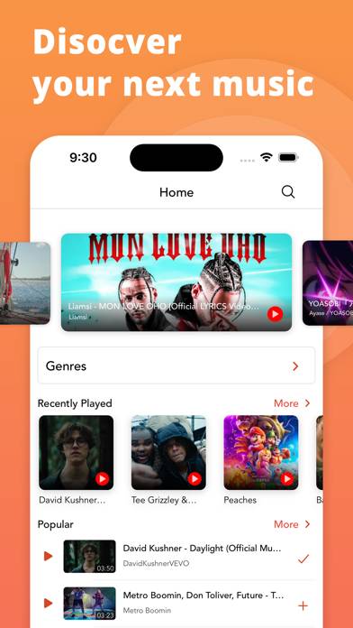 Music Player : Songs, Videos Uygulama ekran görüntüsü #1