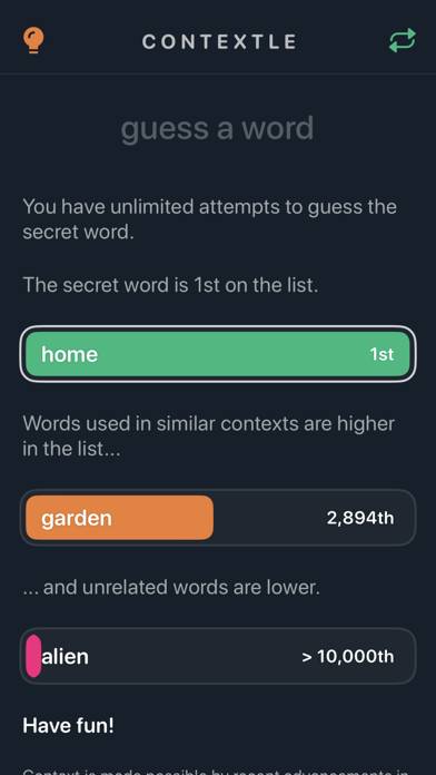 Contextle - Guess the Word screenshot