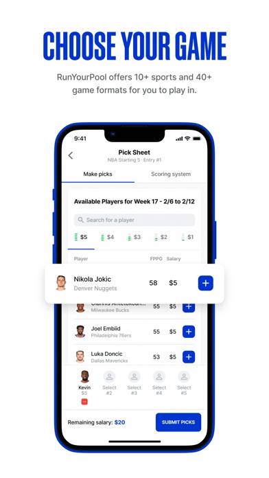 RunYourPool App screenshot