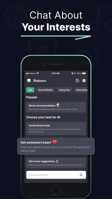 Chat & Ask with RoboAI Bot Captura de pantalla de la aplicación #3