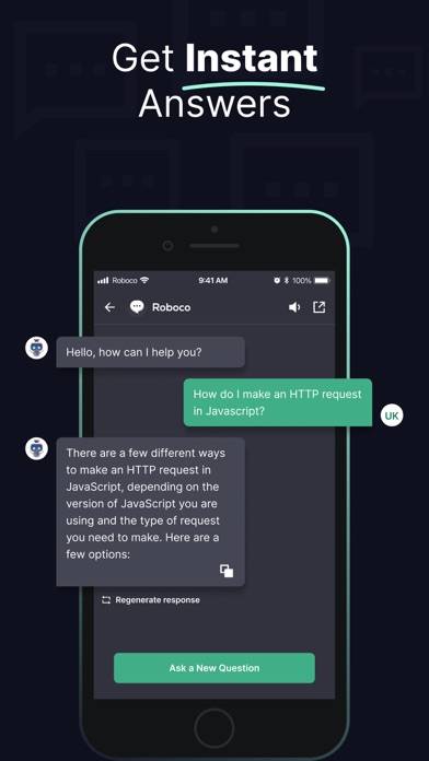 Chat & Ask with RoboAI Bot Captura de pantalla de la aplicación #4