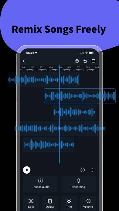 Music Editor & Ringtone Maker Capture d'écran de l'application #2