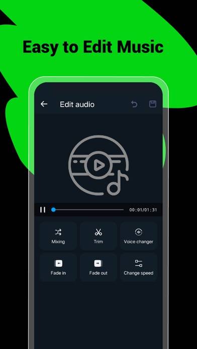 Music Editor & Ringtone Maker Captura de pantalla de la aplicación #3