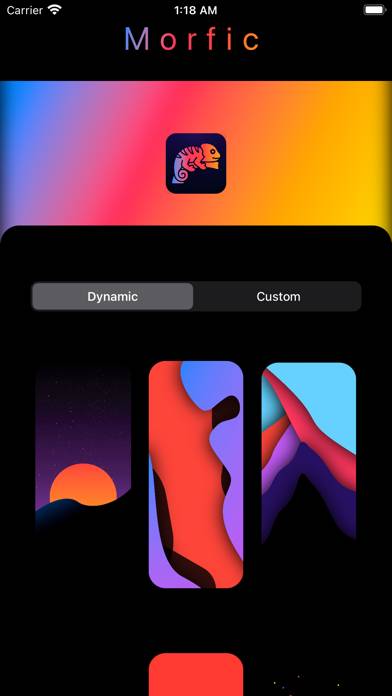 Morfic: Live Dynamic Wallpaper App screenshot #1