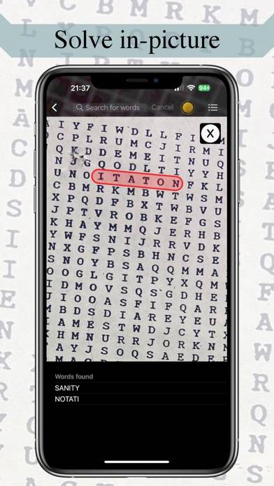 Word Search Scanner and Solver App screenshot #3