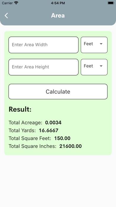 Area & volume calculators App screenshot #4