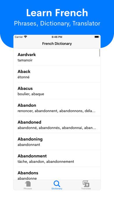 Learn French App screenshot