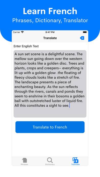 Learn French App screenshot