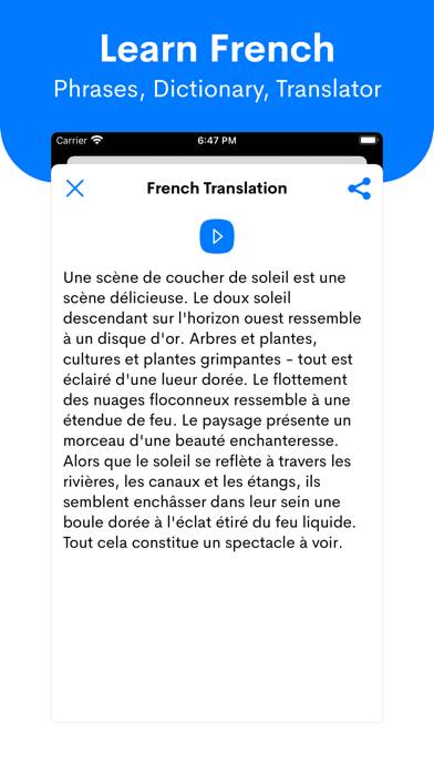 Learn French App screenshot