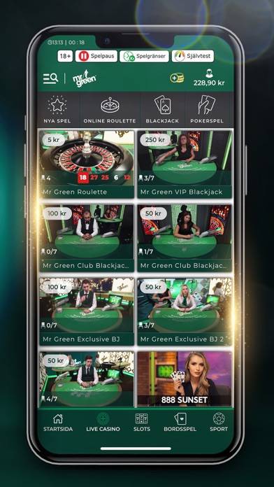 Mr Green Casino & Blackjack App skärmdump #5