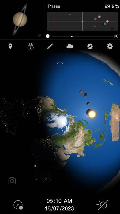 Flat Earth Pro Captura de pantalla de la aplicación