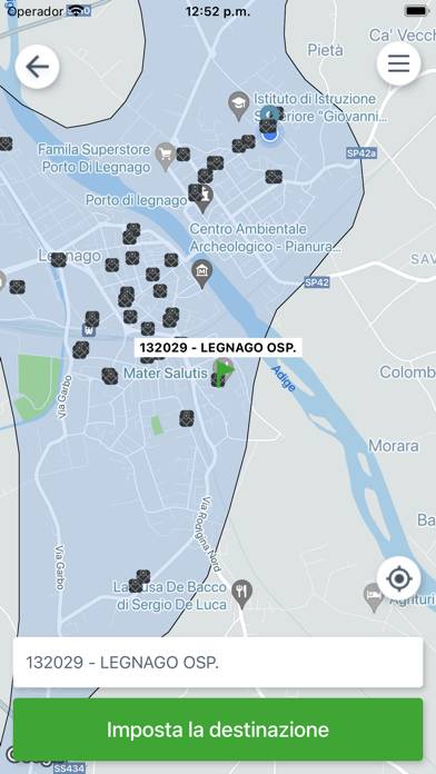 Scipione il bus a prenotazione Schermata dell'app