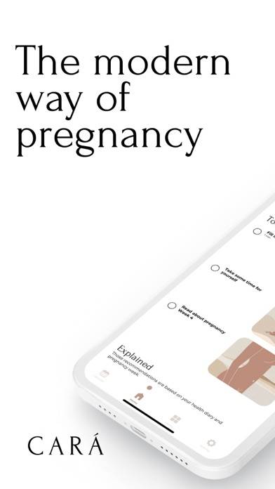 CARÁ - Pregnancy App Bildschirmfoto