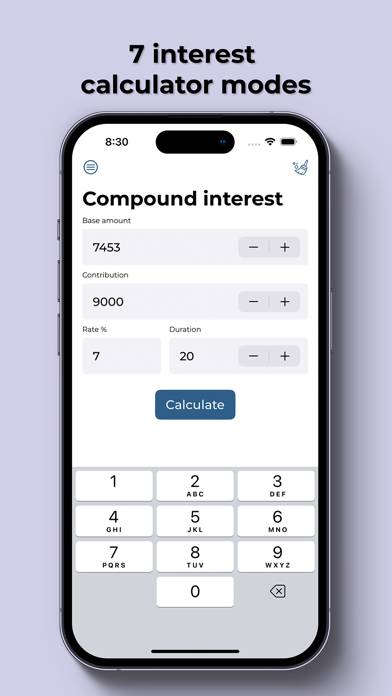 The Percent Calculator screenshot