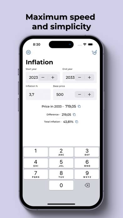 The Percent Calculator Capture d'écran de l'application