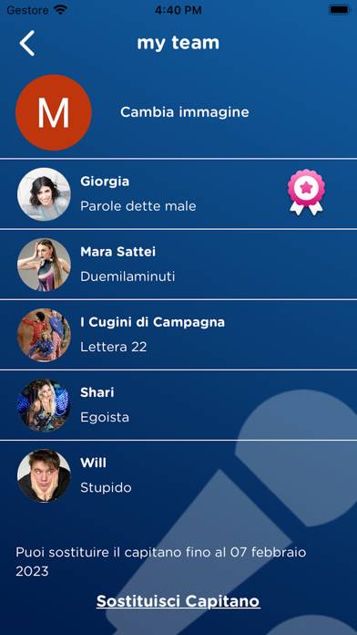 Sanremo Game Schermata dell'app #5