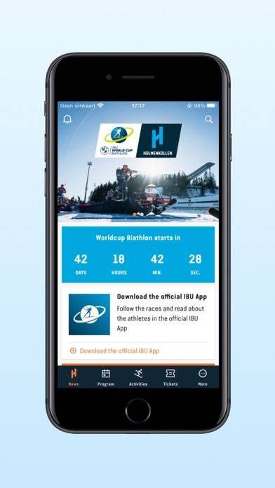 Holmenkollen Skifest App skärmdump #3
