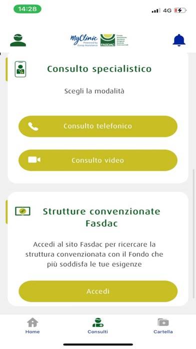 MyClinic Fasdac Schermata dell'app #4