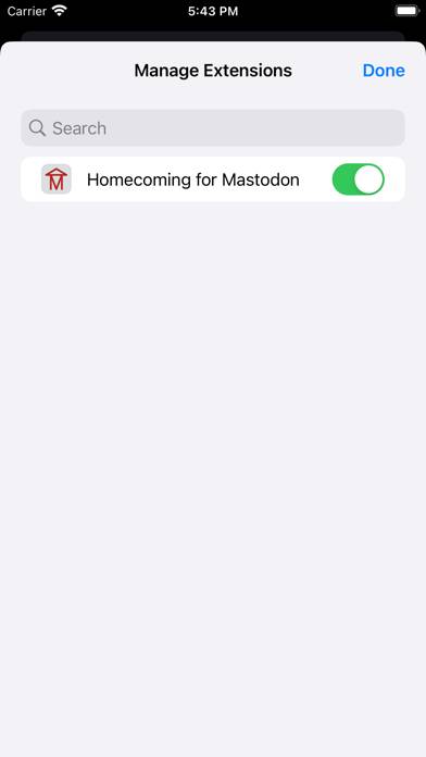 Homecoming for Mastodon Captura de pantalla de la aplicación #3