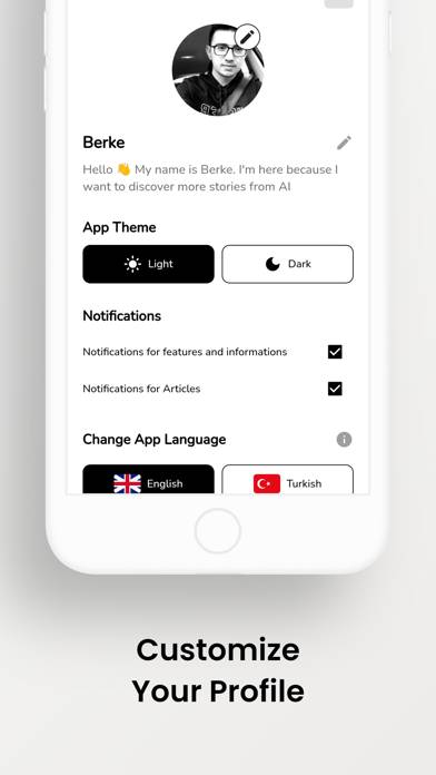 Makale: Articles from AI App screenshot