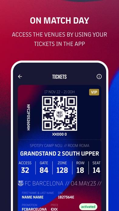 FC Barcelona Tickets Captura de pantalla de la aplicación #3