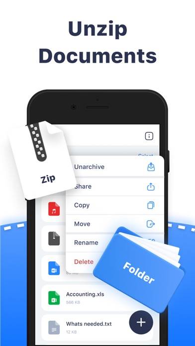 RAR, ZIP Extractor: Unzip File Schermata dell'app