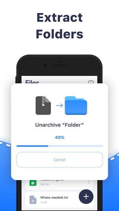 RAR, ZIP Extractor: Unzip File Schermata dell'app