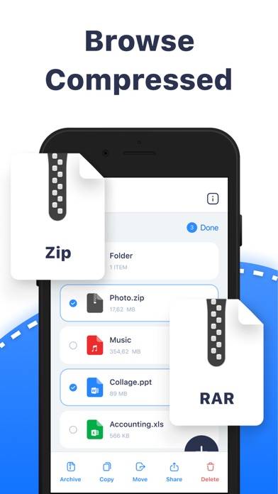 RAR, ZIP Extractor: Unzip File Schermata dell'app