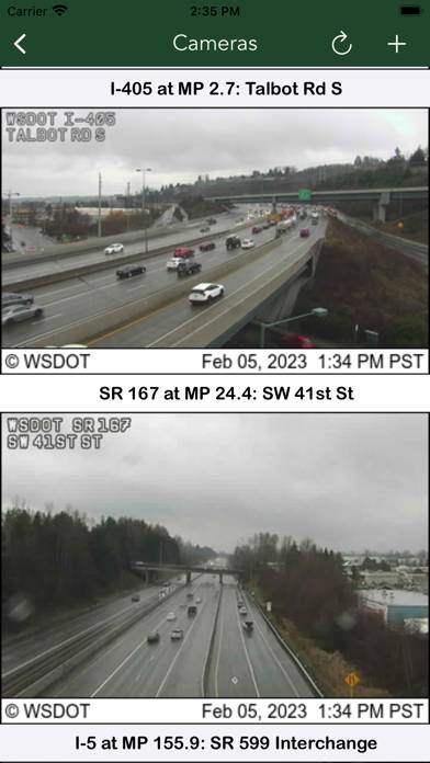 Washington State Traffic Cams App screenshot