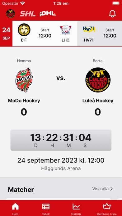 Luleå Hockey App skärmdump #4