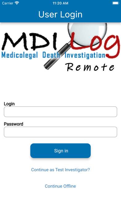 MDILog Remote App screenshot #1