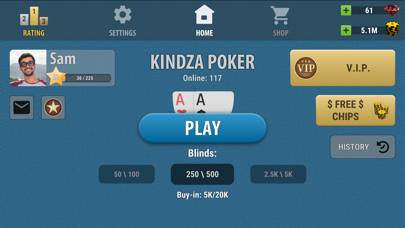Kindza Poker Скриншот приложения #4