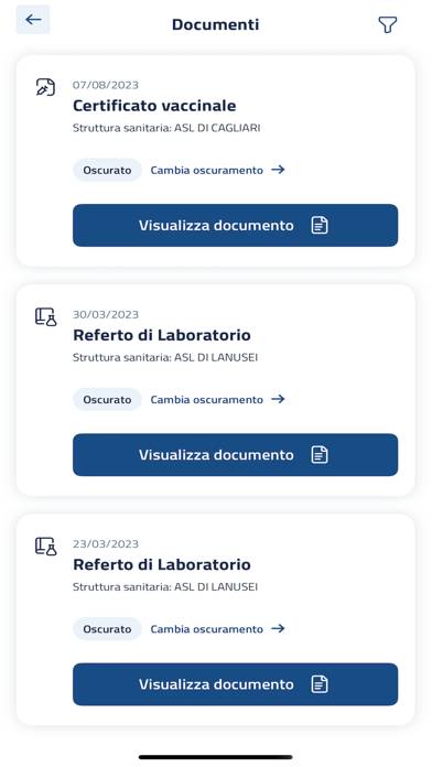 Fascicolo Sanitario Sardegna Schermata dell'app #4