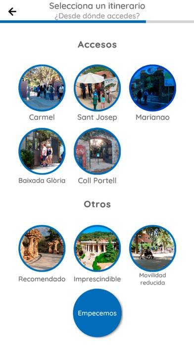 Park Güell Visita Inclusiva App screenshot