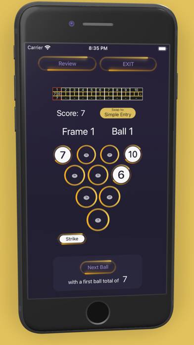 Bowling Score: Ten Pin Tracker App screenshot #1